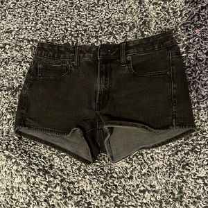 American eagle black jean shorts